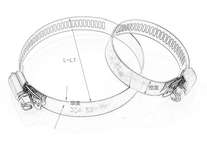 304不锈钢喉箍